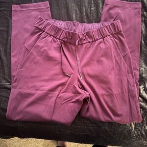 Lululemon Bergundy Dress-style Cropped Pant